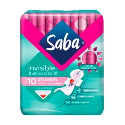 Saba toallas femeninas invisible con alas